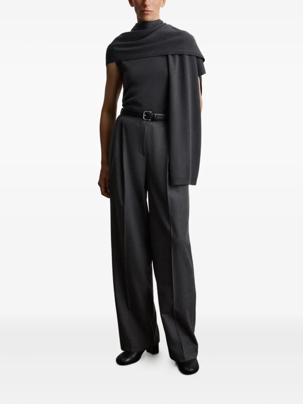 12 STOREEZ scarf-detail turtleneck top | Vests & Tank Tops | Image 2