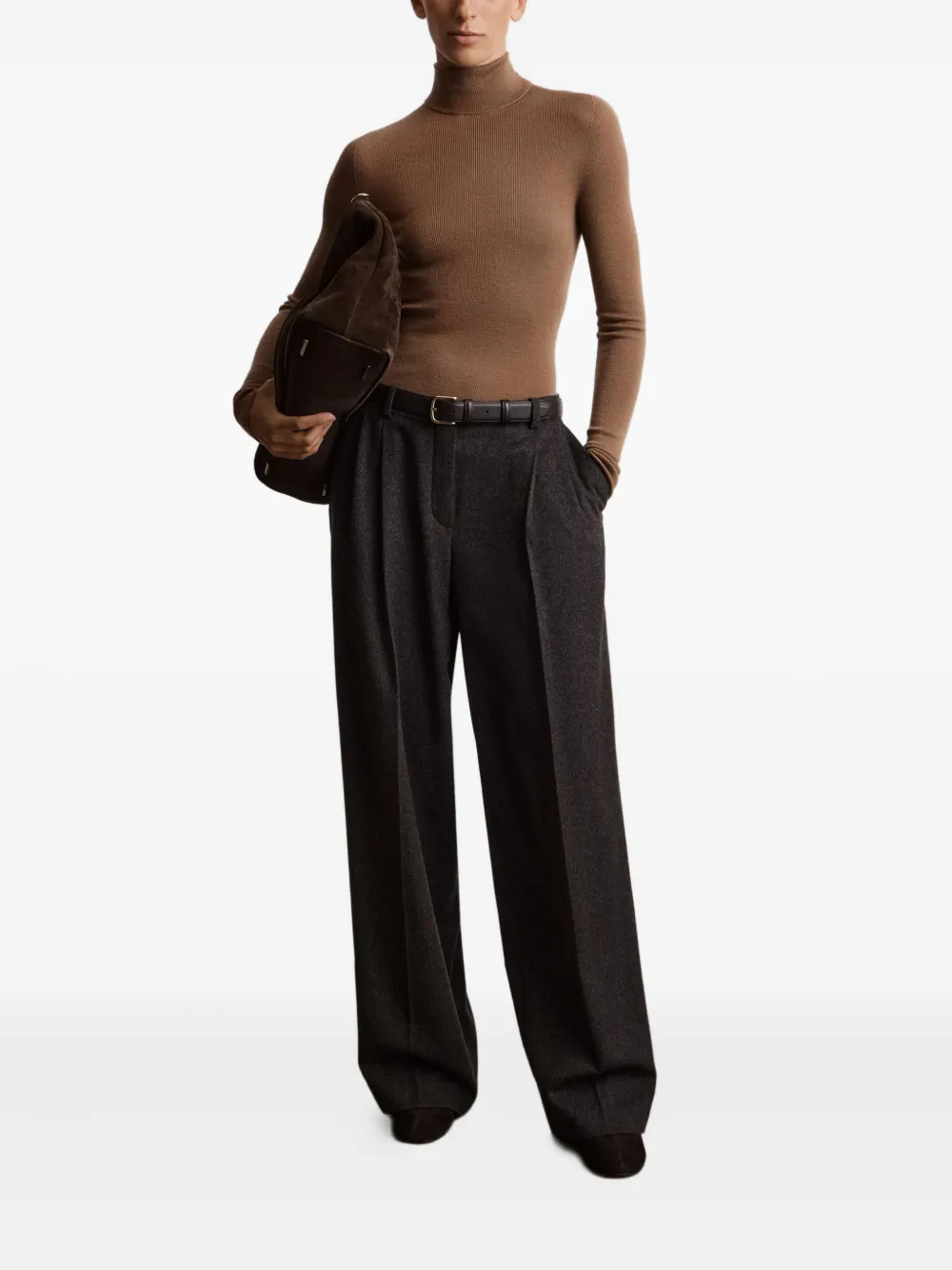 12 STOREEZ ribbed turtleneck sweater | Knitted Tops | Image 2