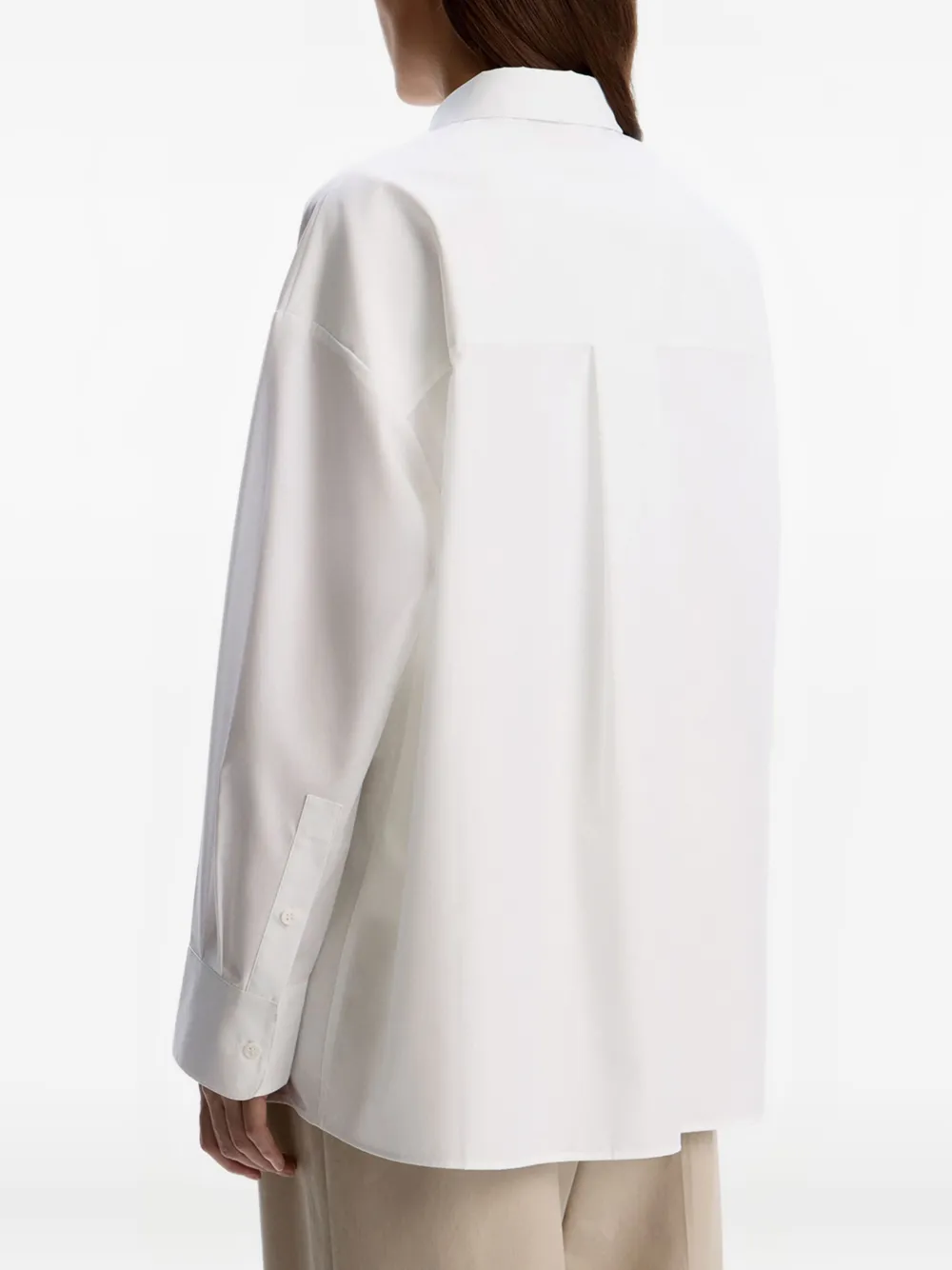 12 Storeez Mercerised-cotton Shirt In White