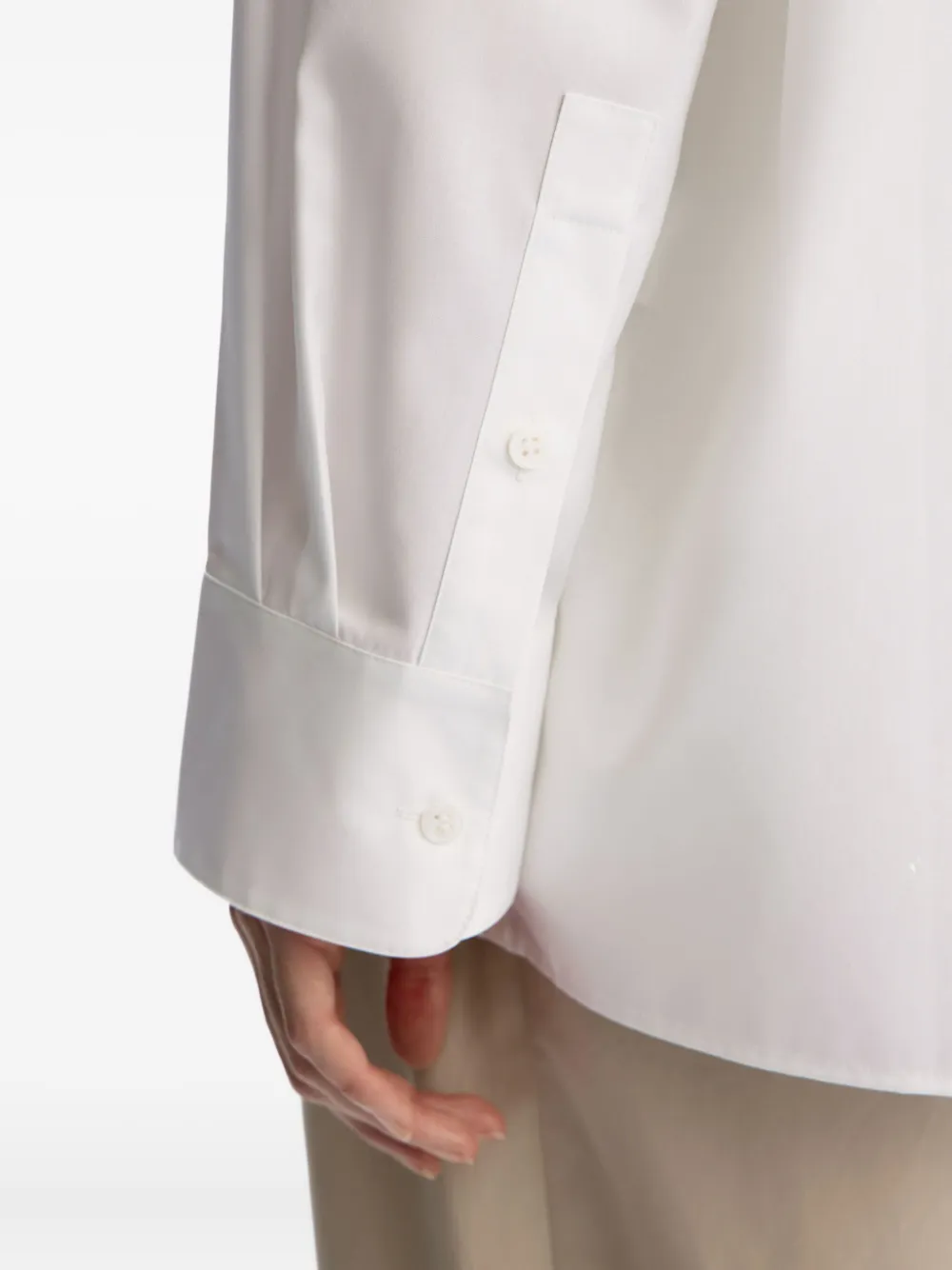 12 Storeez Mercerised-cotton Shirt In White