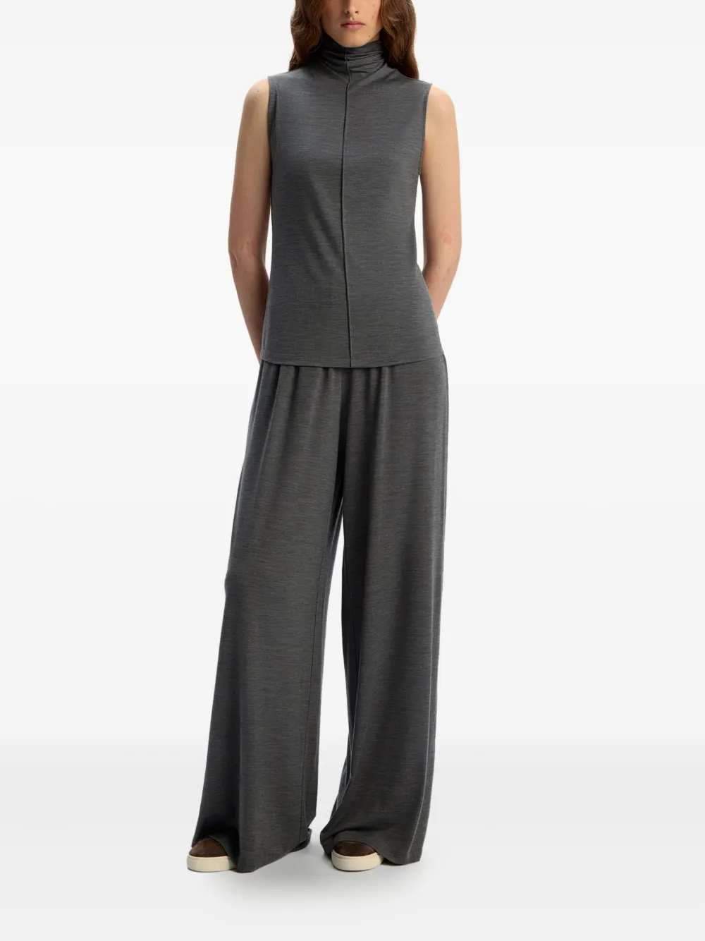 12 STOREEZ Broek met elastische taille - Grijs