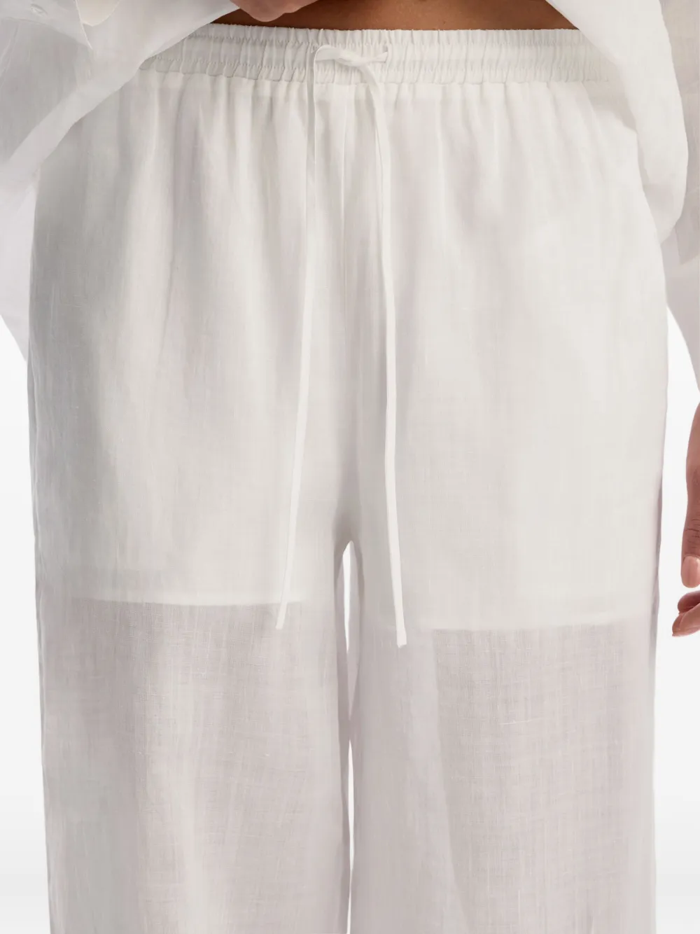 12 STOREEZ Broek met trekkoord Wit