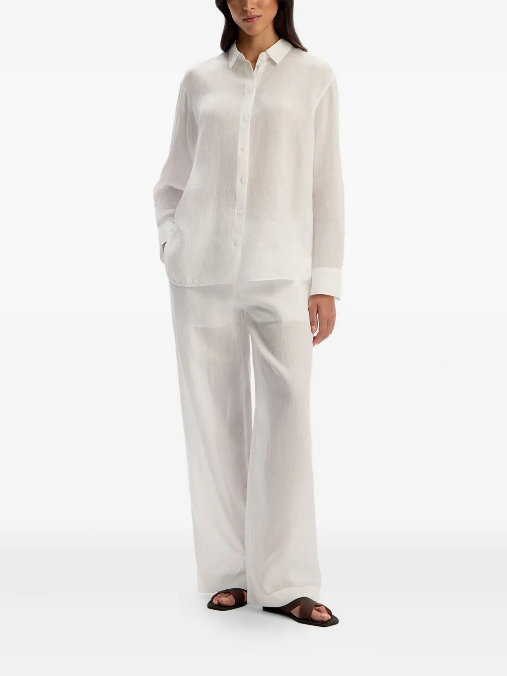 12 STOREEZ Broek met trekkoord - Wit