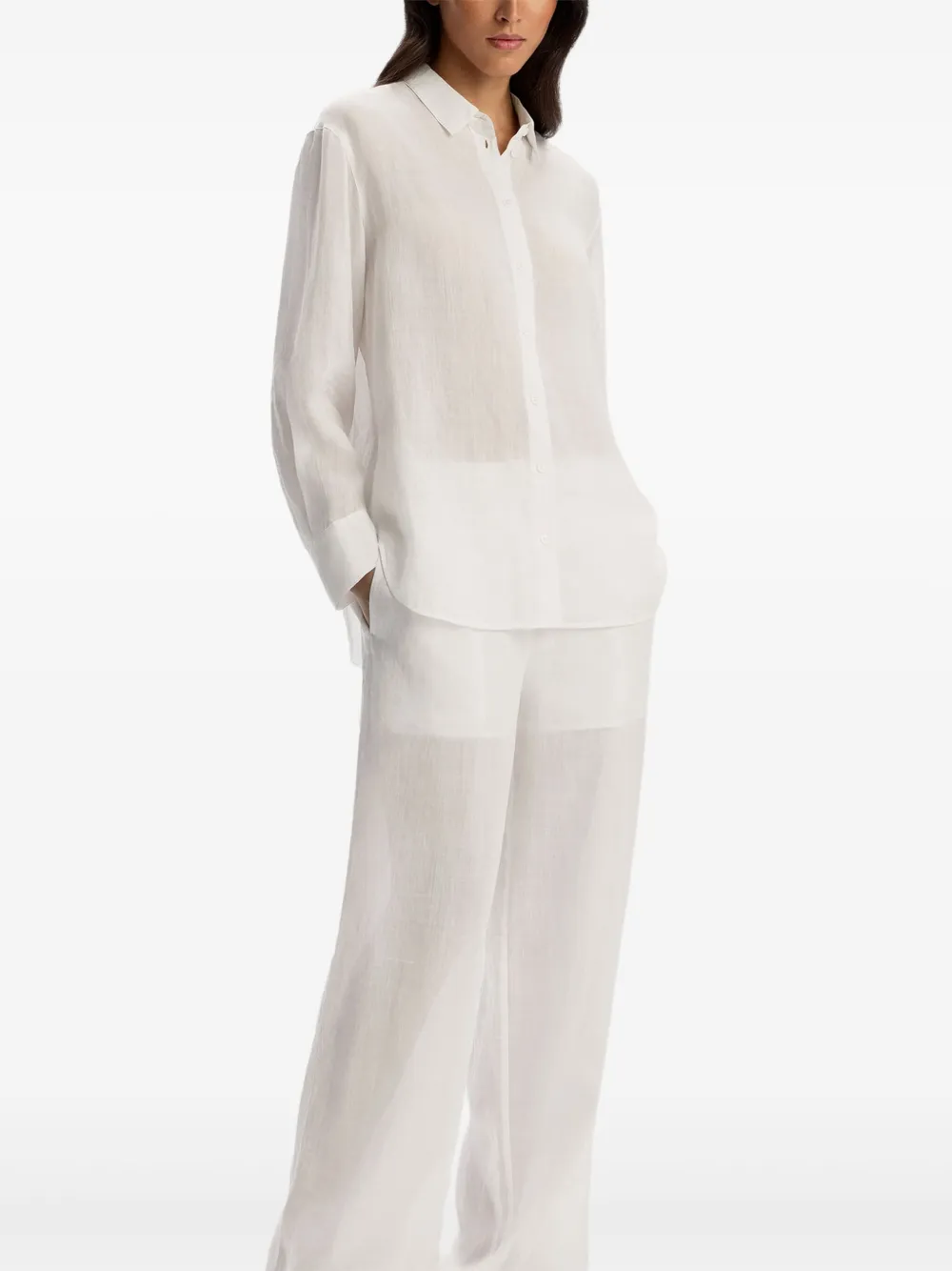 12 STOREEZ Broek met trekkoord Wit