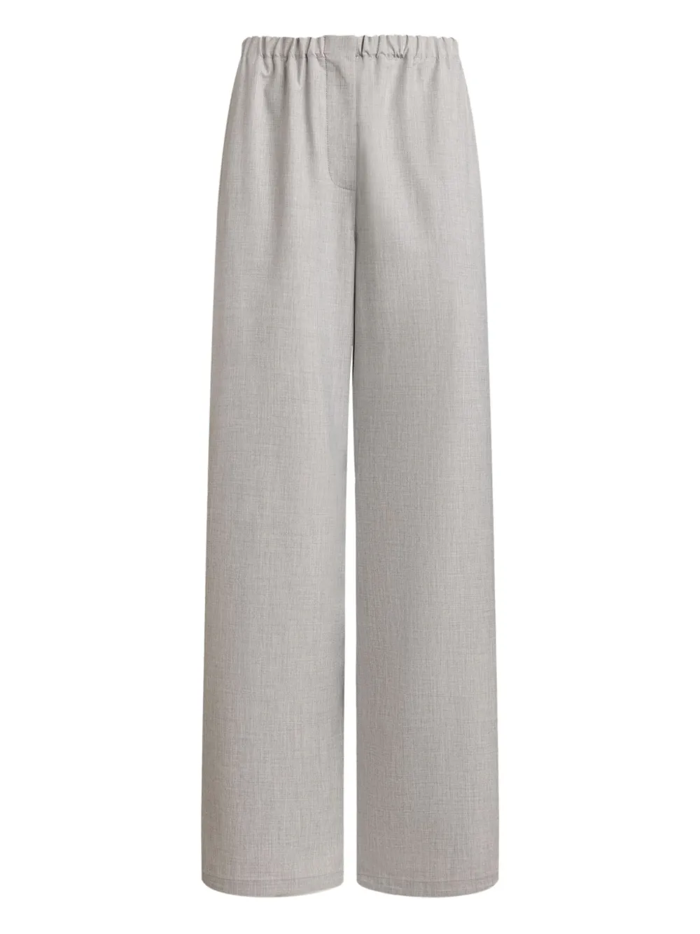 12 STOREEZ drawstring-hem wide-leg trousers | Grey | Image 1