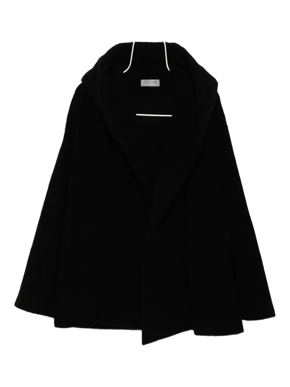 Yohji Yamamoto Cappotto imbottito bouclé - Nero