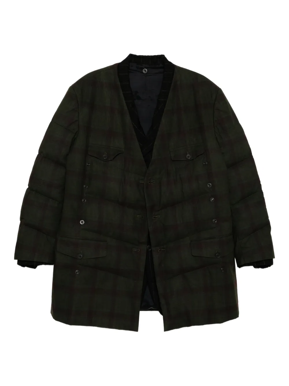 Yohji Yamamoto Madras-check blazer | Green | Image 1