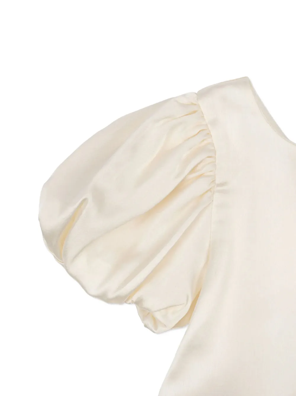 Konges Sløjd Celeste Puff-sleeve Dress In Neutral