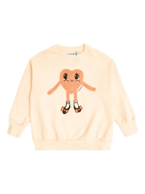 Mini Rodini sweatshirt med hjertedetalje