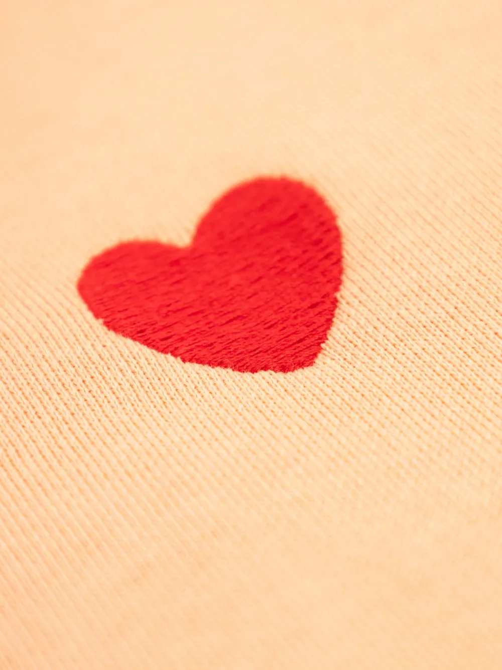 Mini Rodini Embroidered-heart Collared Sweatshirt In Orange