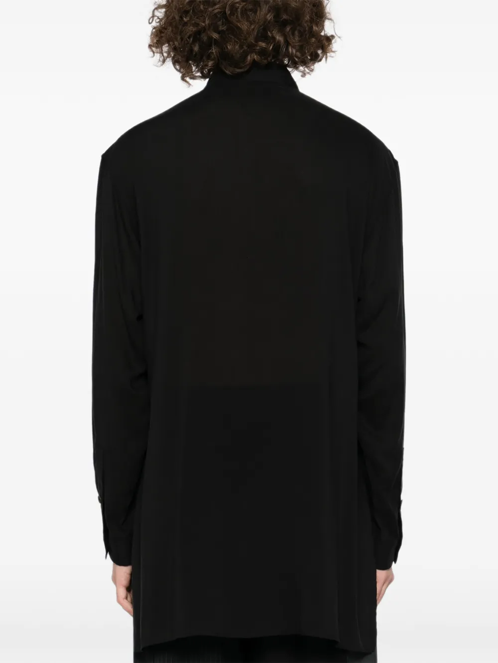 Yohji Yamamoto Gewatteerd shirtjack Zwart