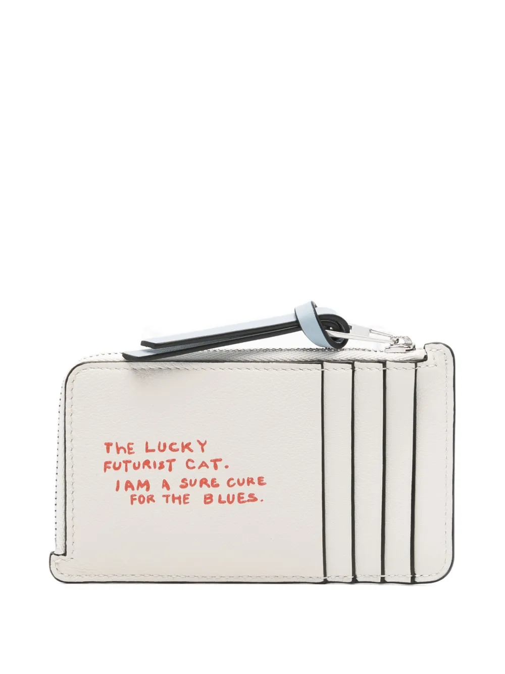 LOEWE Pasjeshouder met kattenprint Beige