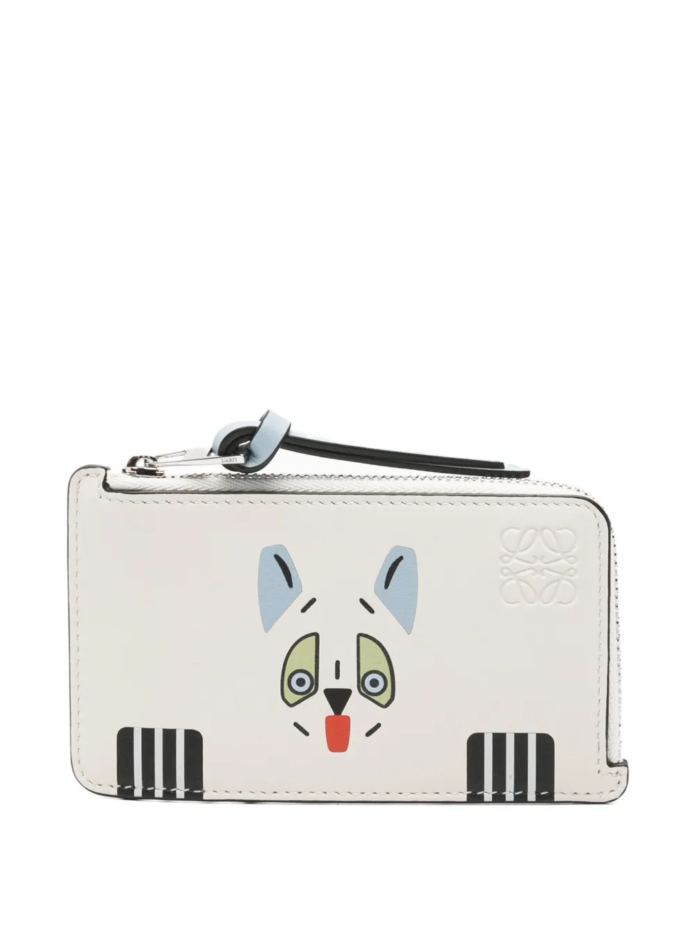 LOEWE cat-print cardholder - Toni neutri