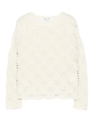 Comme Des Garçons オープンニット セーター | ホワイト | FARFETCH JP