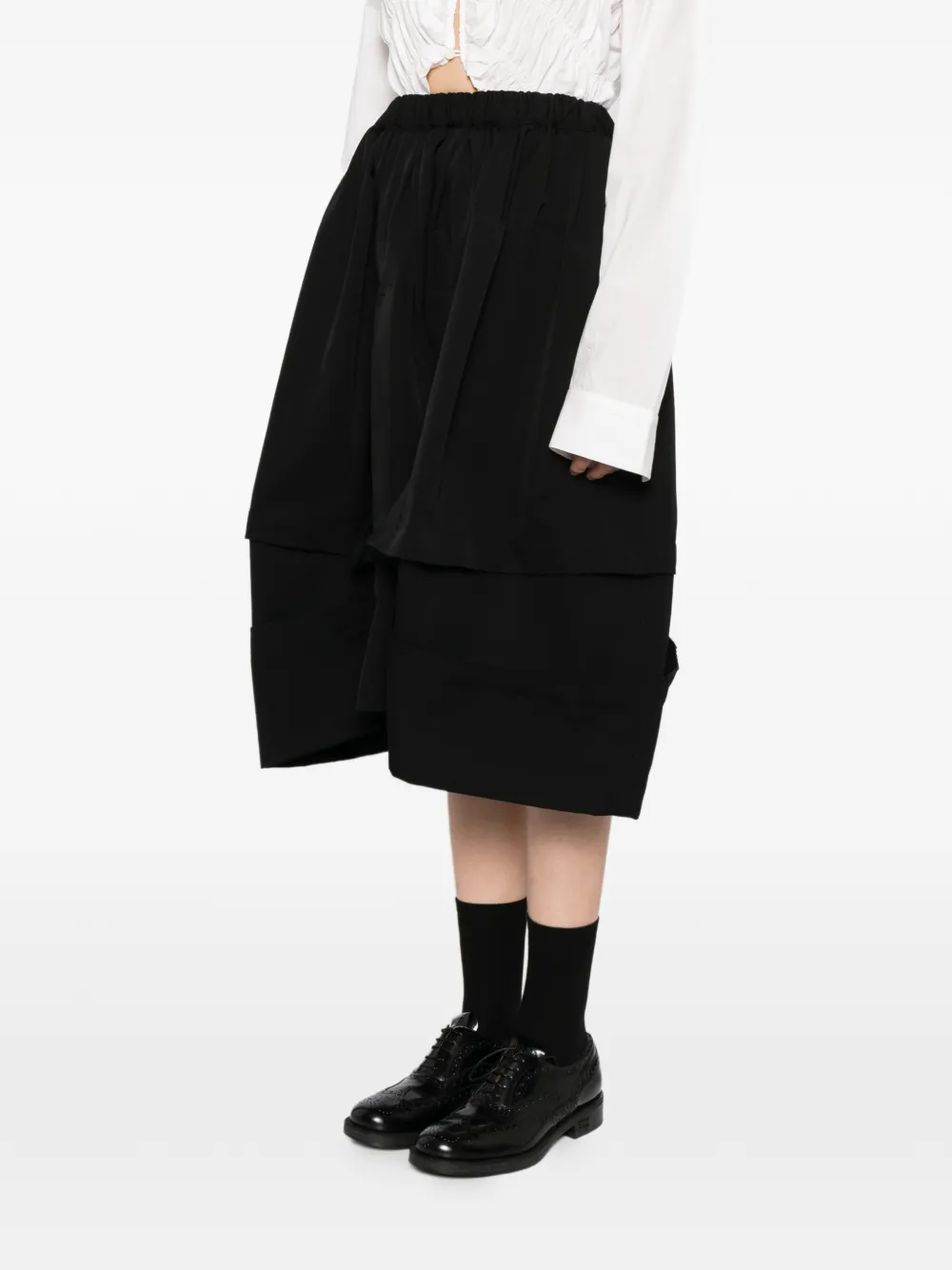 Comme Des Garçons Cut-out Skirt In Black