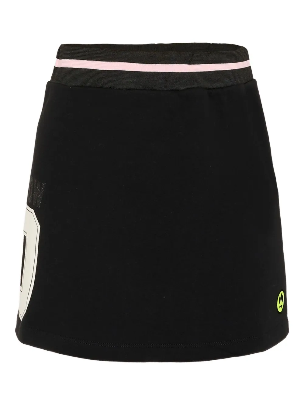 Barrow Black Skirt For Girl With Logo In Black