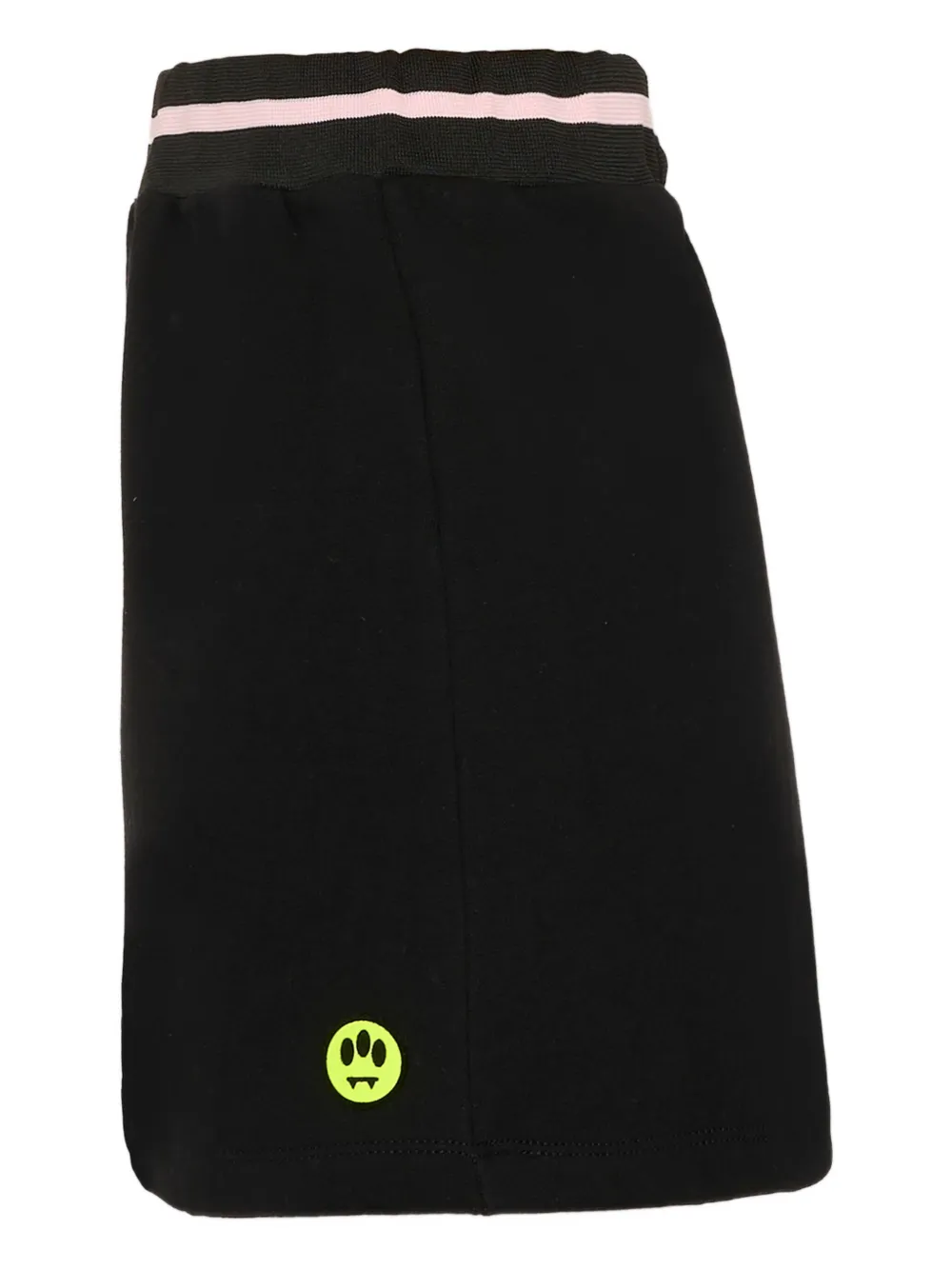 Barrow Black Skirt For Girl With Logo In Black