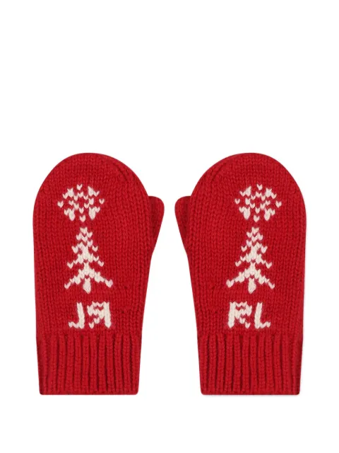 POLO RALPH LAUREN KIDS tree-detail gloves