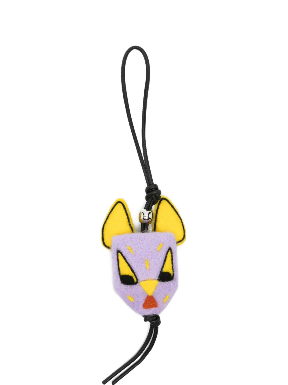 LOEWE Louis Wain cat-motif felt bag charm - Violett