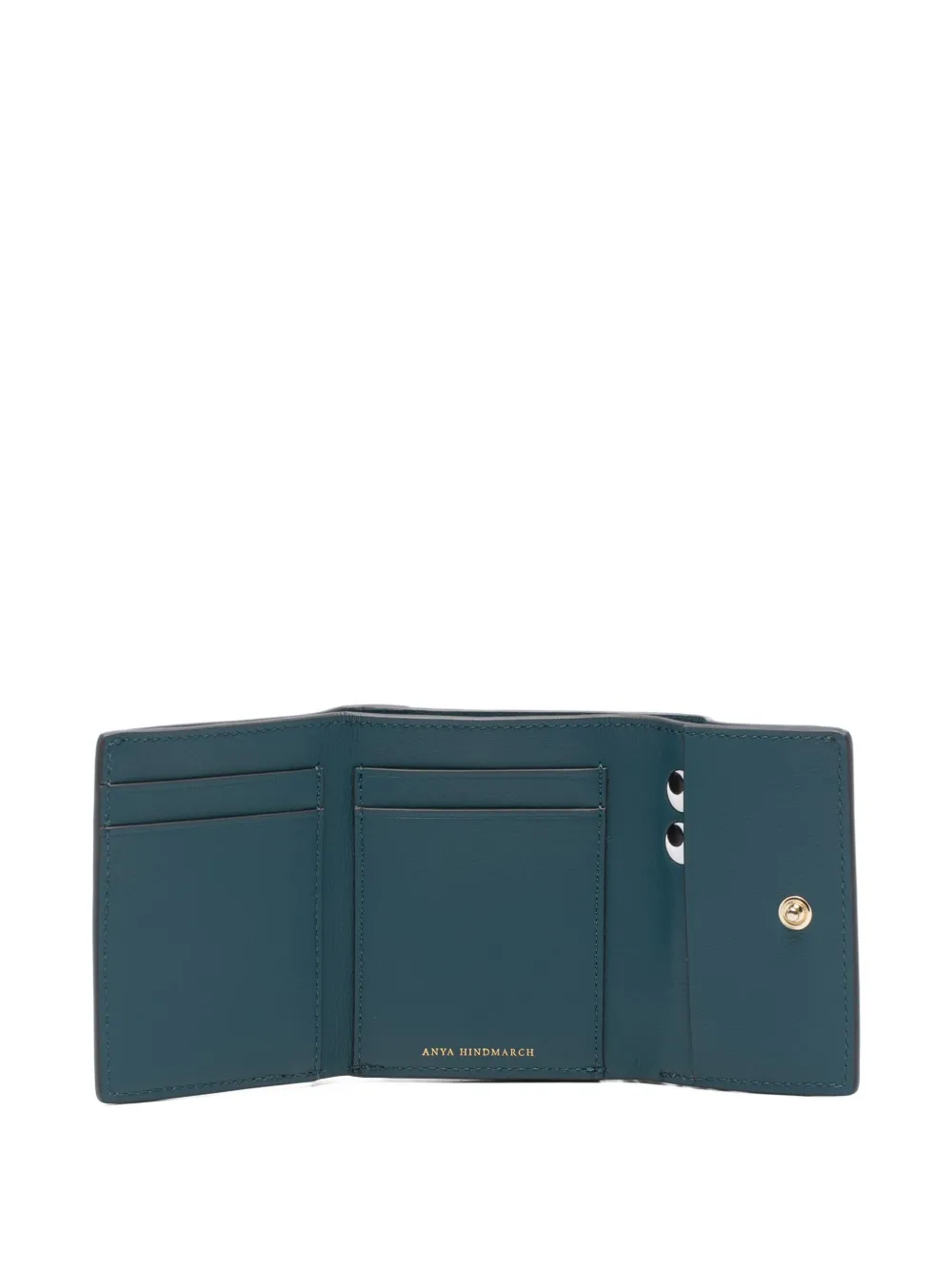 Anya Hindmarch Peeping-eyestassel Trifold Leather Wallet In Brown