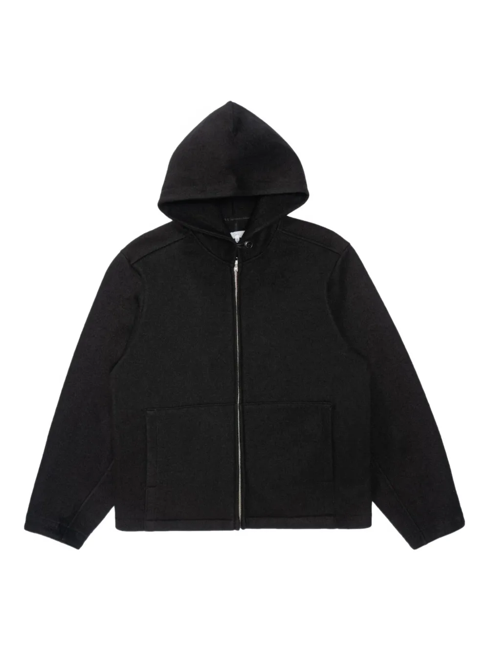 Lady White Co. zip wool hoodie - ブラック