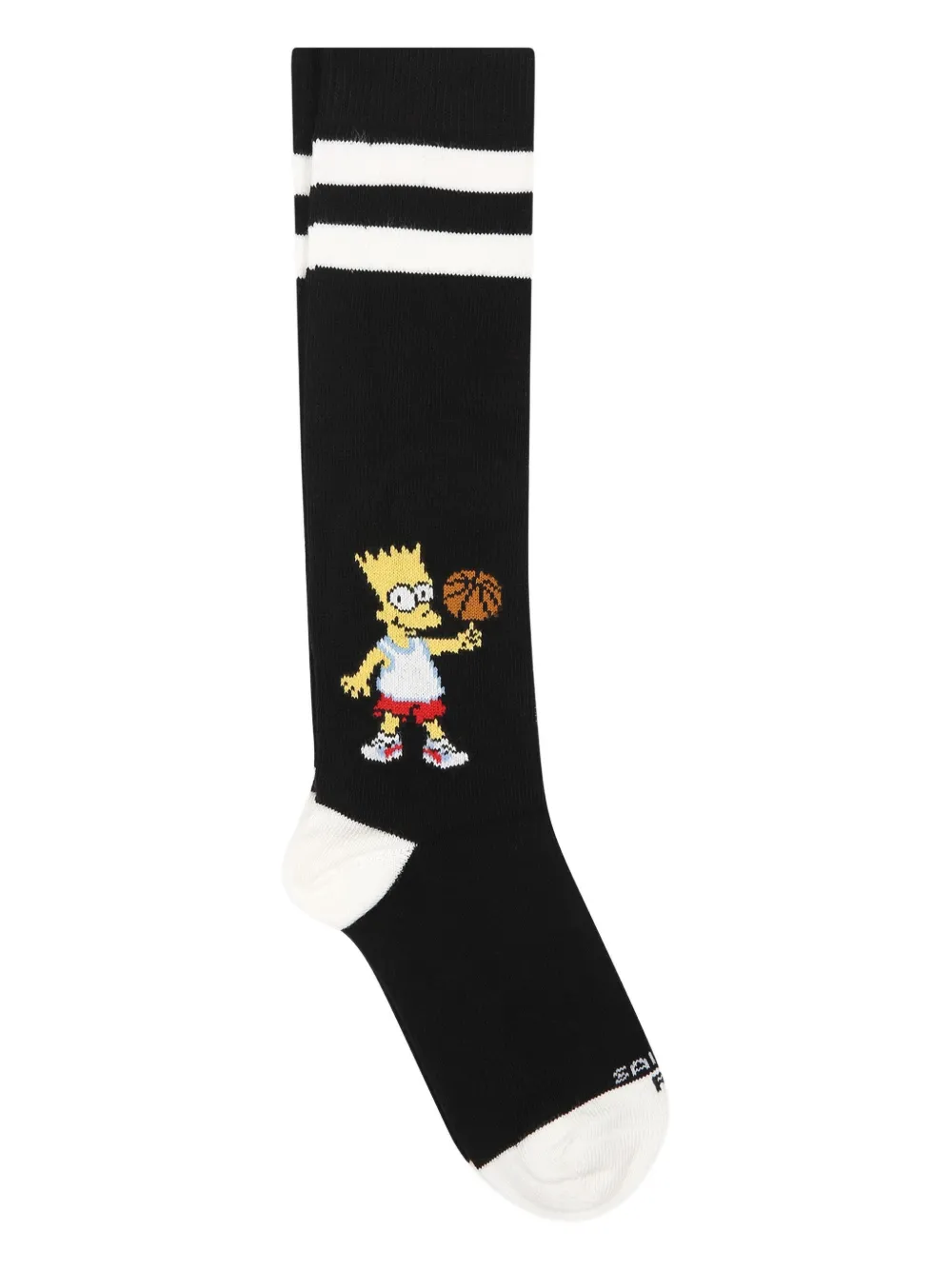 Mc2 Saint Barth Kids' Bart Simpson-detail Socks In Black