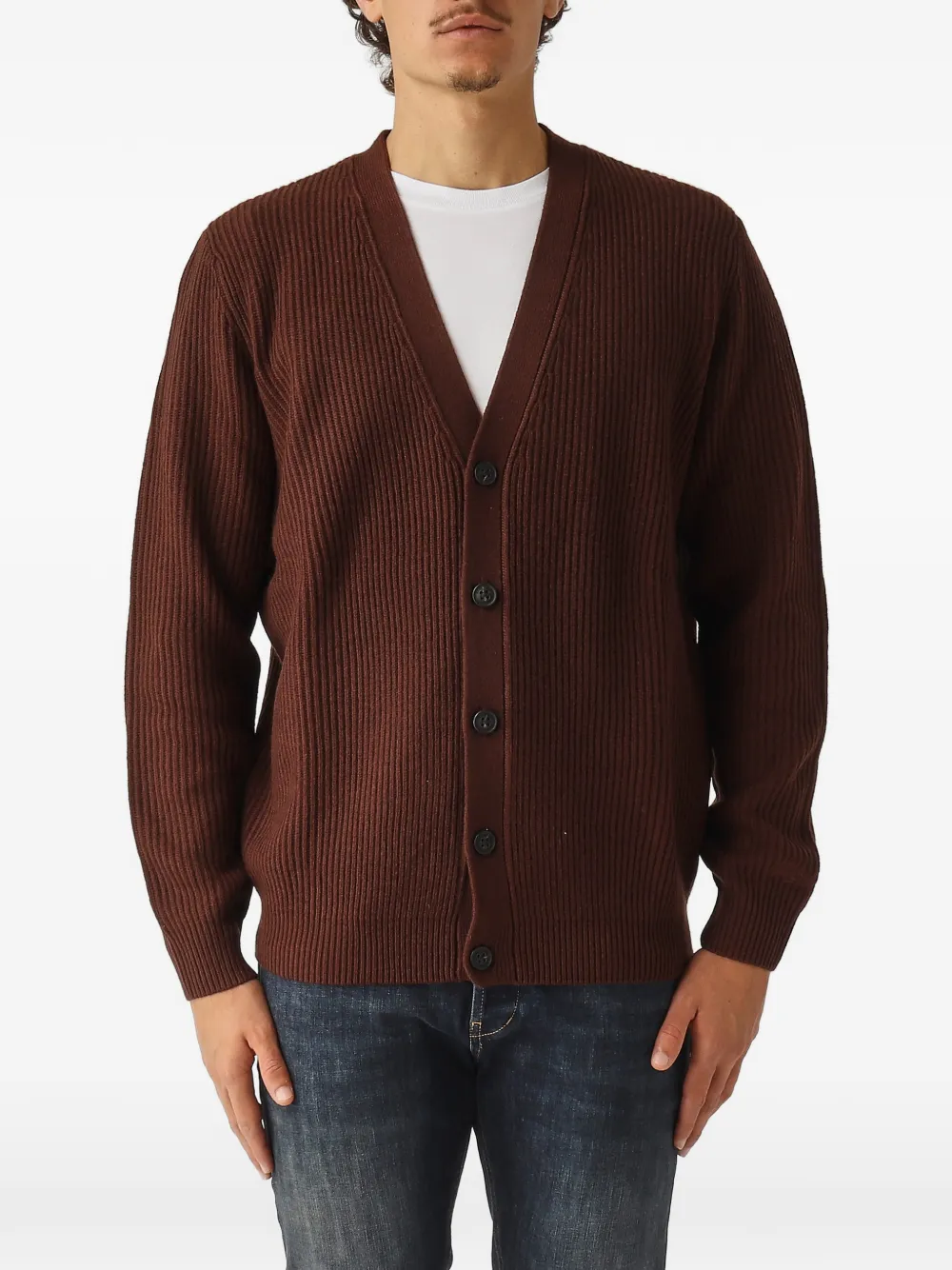 MC2 Saint Barth cardigan à col v | marron | Image 1