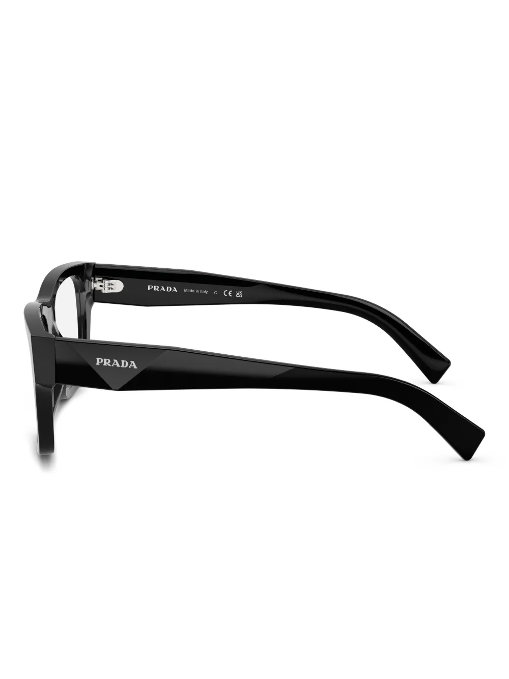 Prada Eyewear Bril met vierkant montuur Zwart