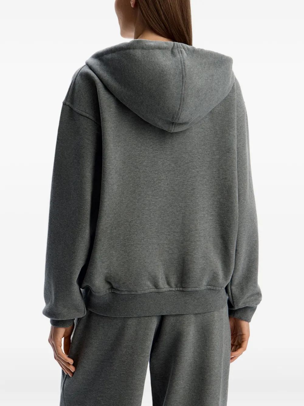 12 Storeez Terrycloth Zip-up Hoodie In Gray