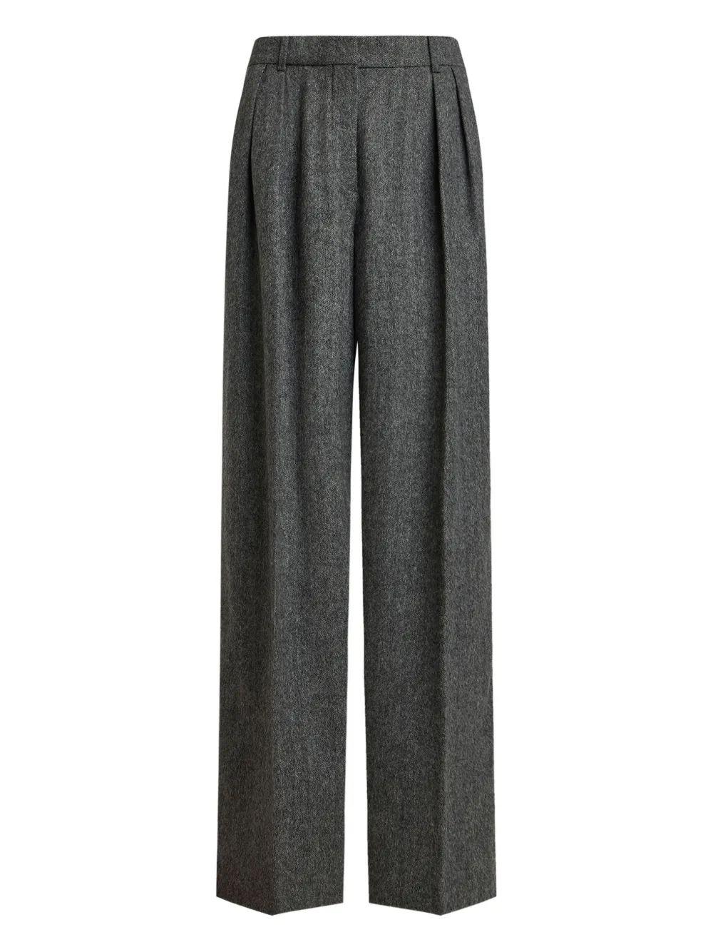 12 STOREEZ pleated trousers - グレー
