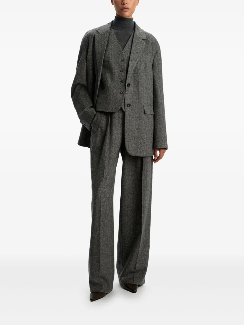 12 STOREEZ Plooibroek - Grijs