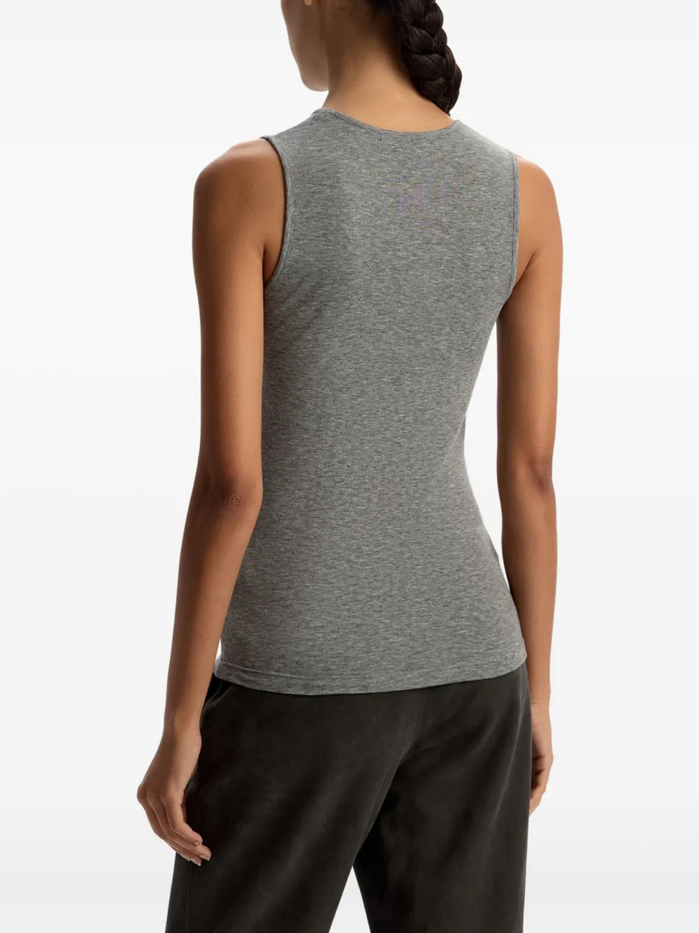 12 Storeez Crew-neck Tank Top In Gray