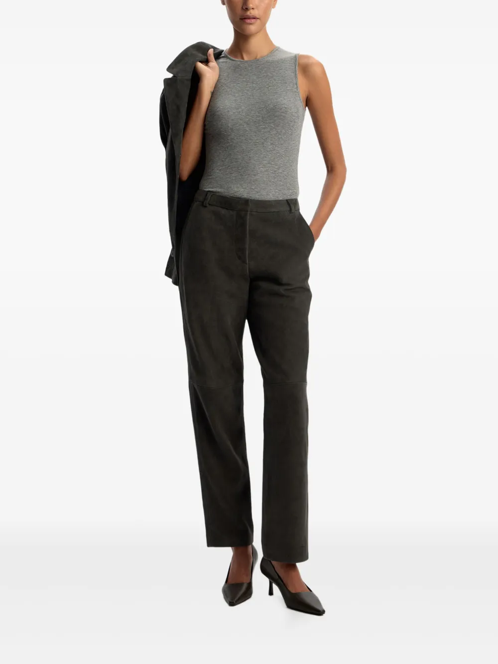 12 STOREEZ top con cuello redondo | Chalecos y camisetas | Image 2