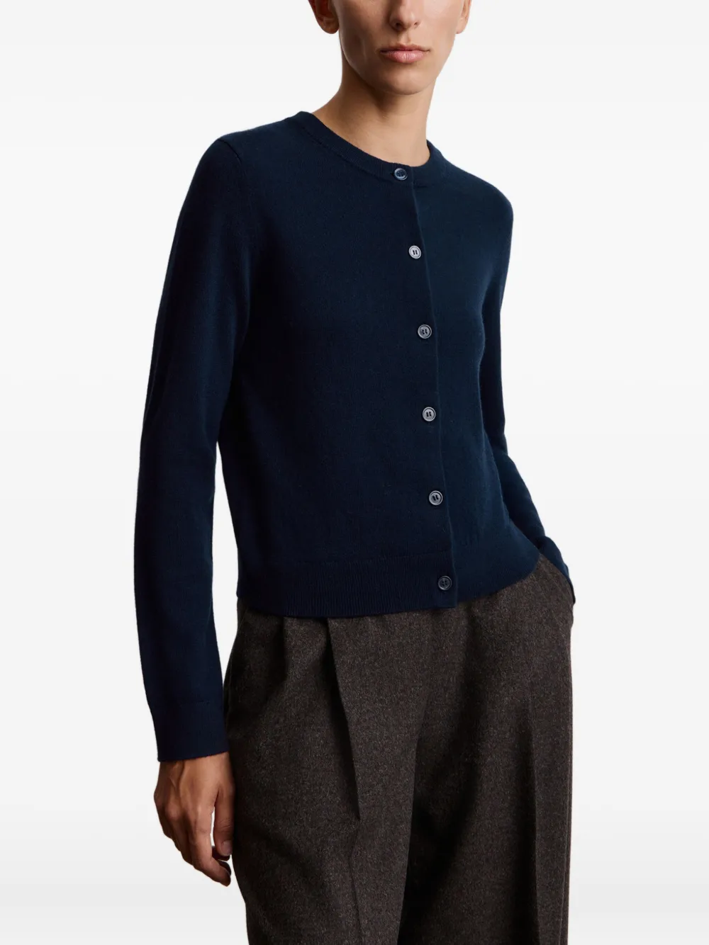 12 STOREEZ Vest met ronde hals Blauw