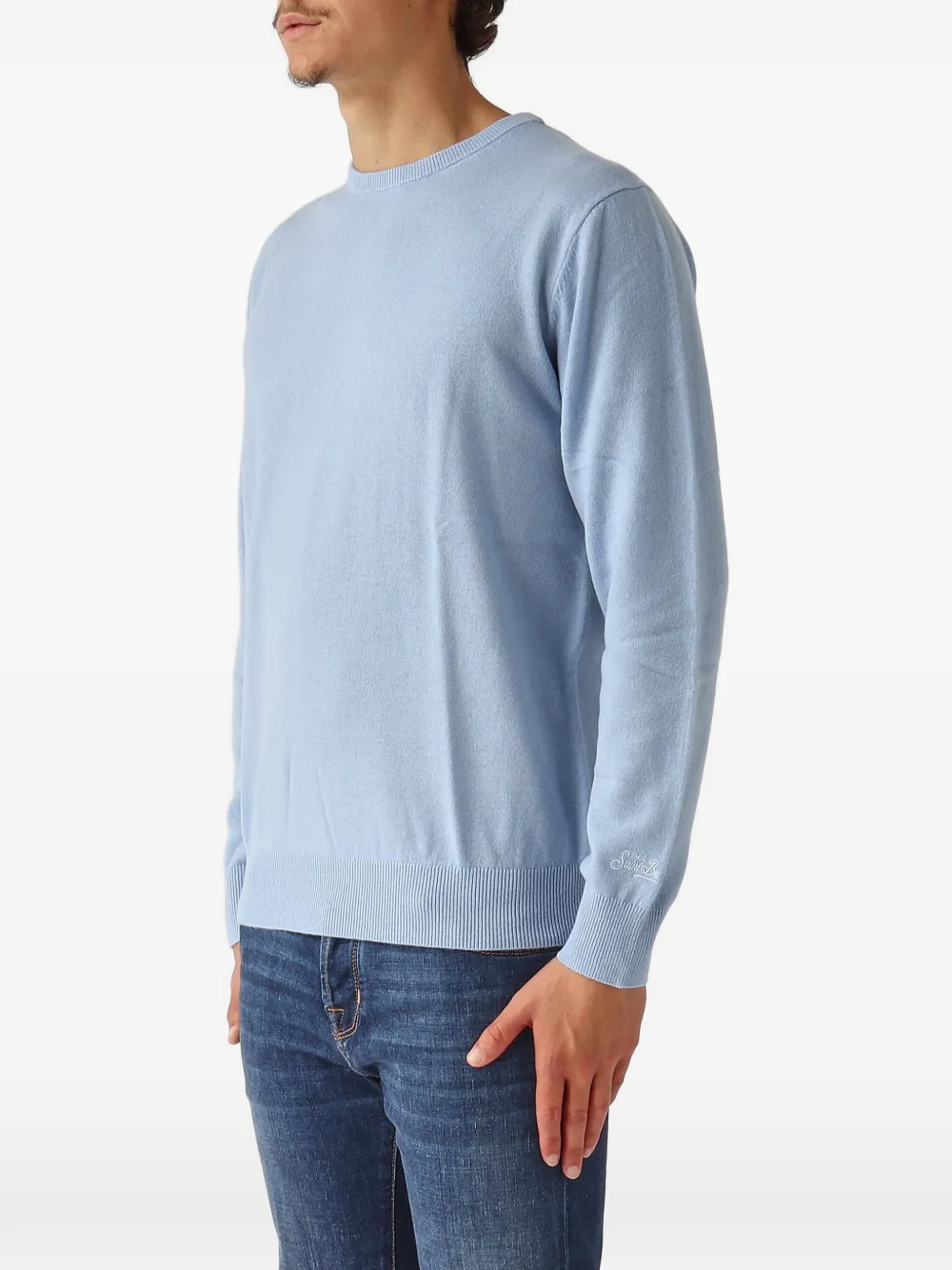 MC2 Saint Barth Trui met ronde hals Blauw