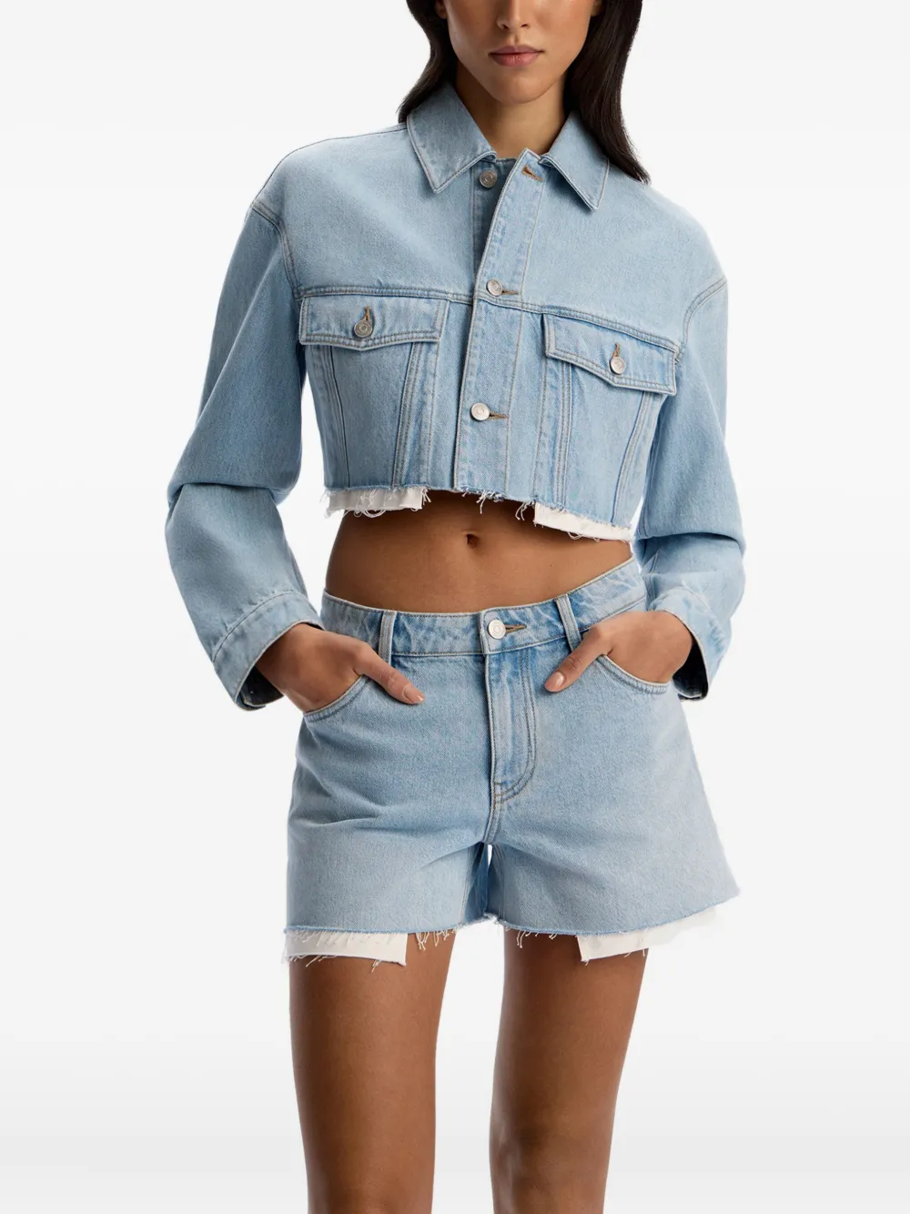 12 STOREEZ Denim jack Blauw