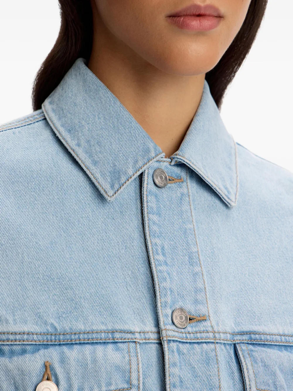 12 STOREEZ Denim jack Blauw