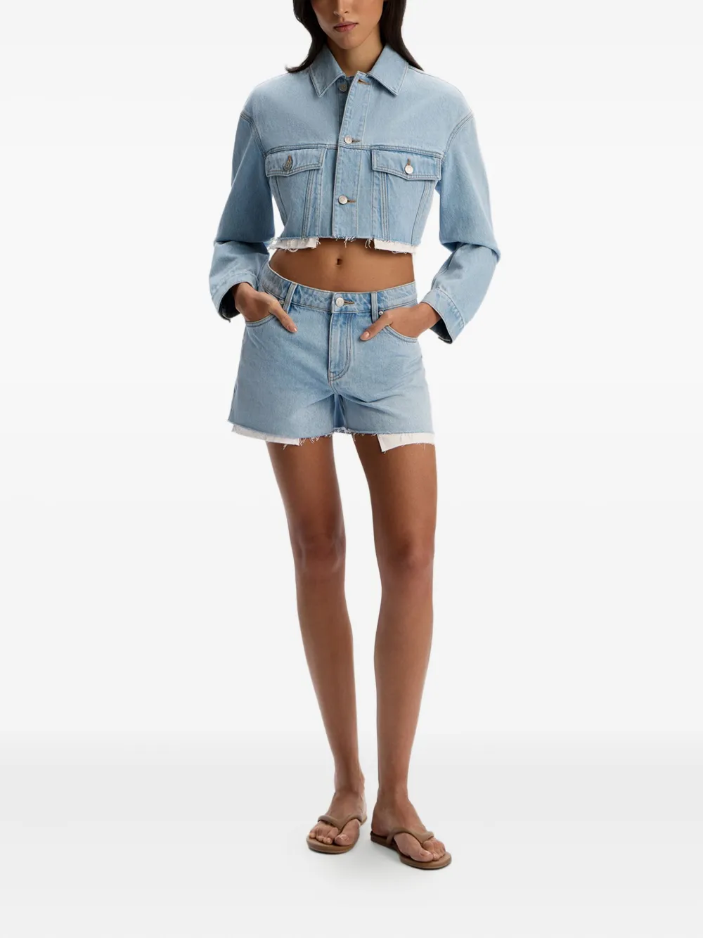 12 STOREEZ frayed-hem denim jacket | Denim Jackets | Image 2