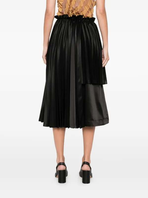 Noir Kei Ninomiya プリーツ スカート | ブラック | FARFETCH JP