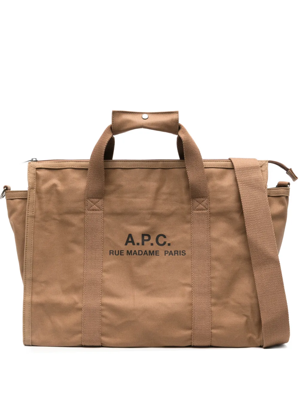 A.P.C. Recuperation Gym logo-detail tote bag | Brown | Image 1