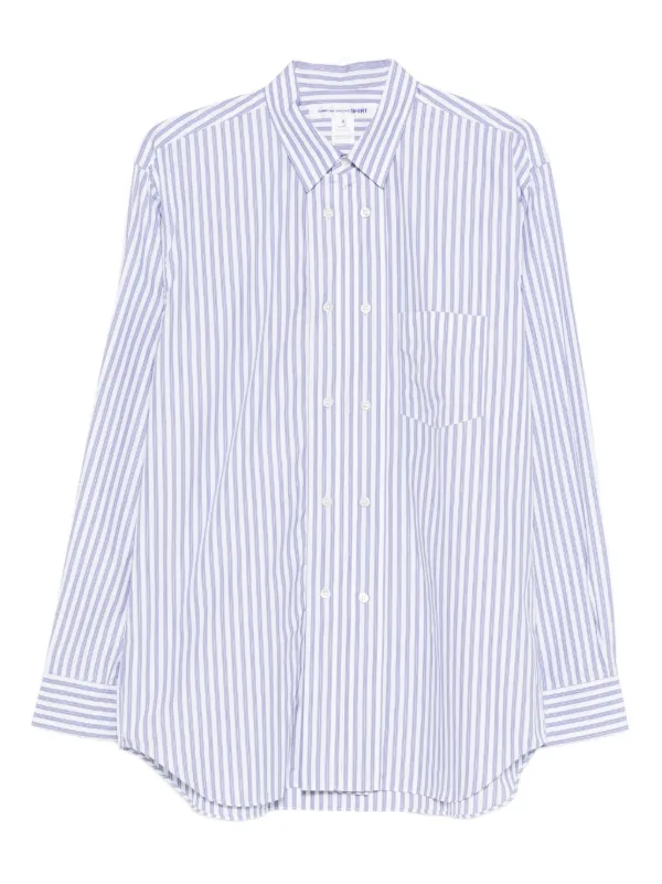Comme Des Garçons Shirt ストライプ ポケット シャツ | ブルー