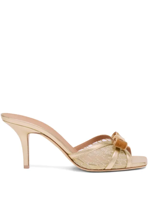 Malone Souliers 70mm Perla velvet-bow sandals