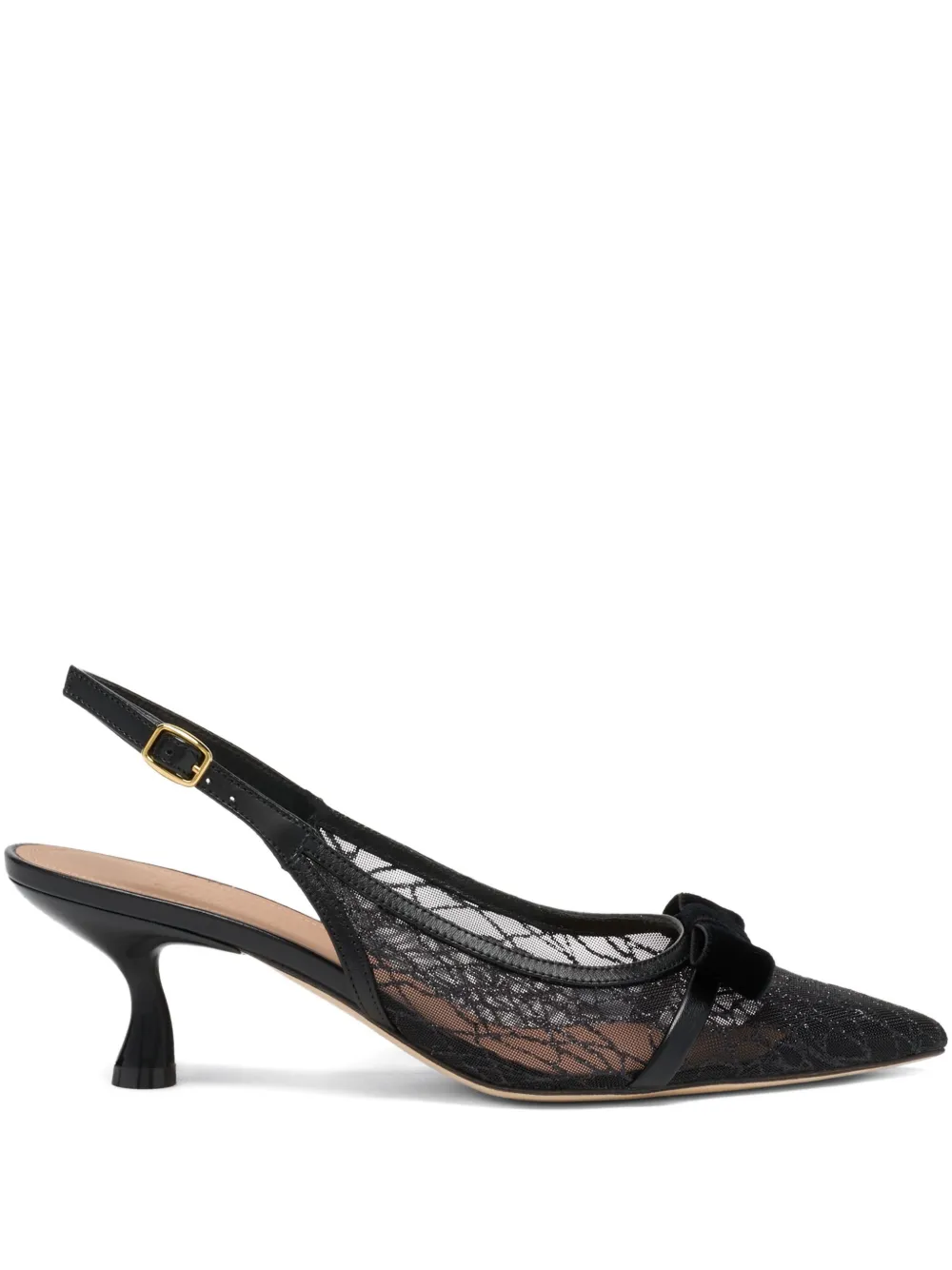 Malone Souliers 45 mm Jama slingback pumps Zwart