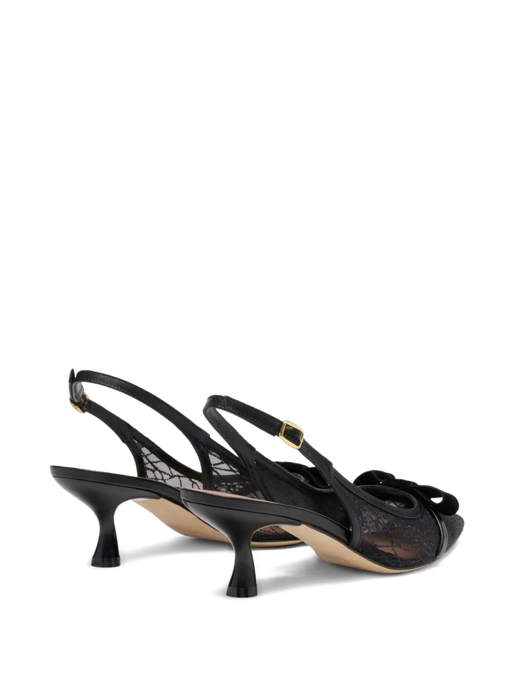 Malone Souliers 45 mm Jama slingback pumps Zwart