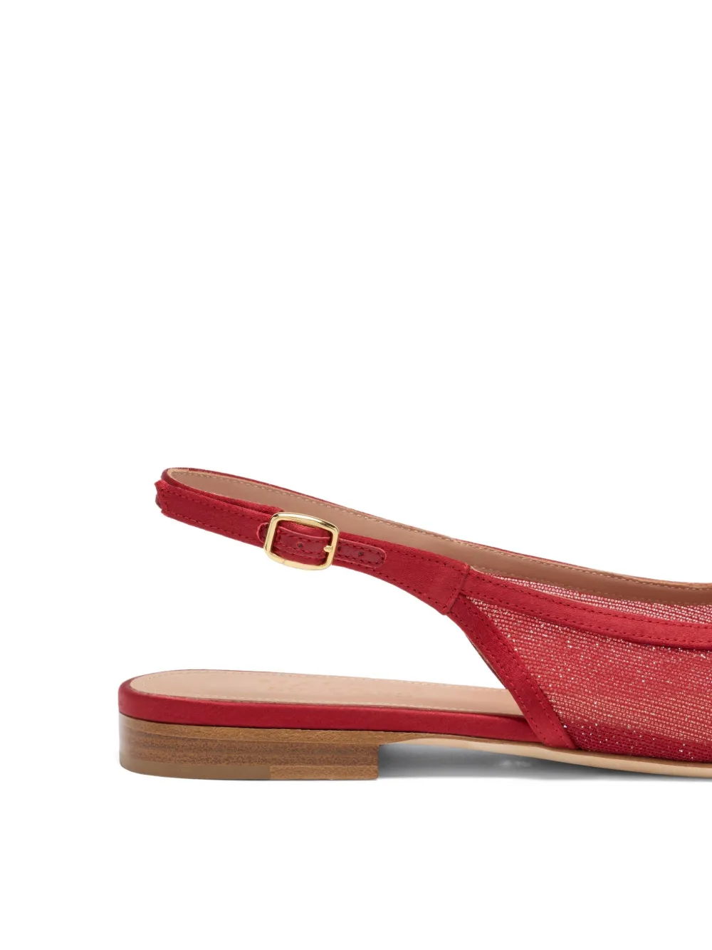 Malone Souliers Jama platte slingback pumps Rood