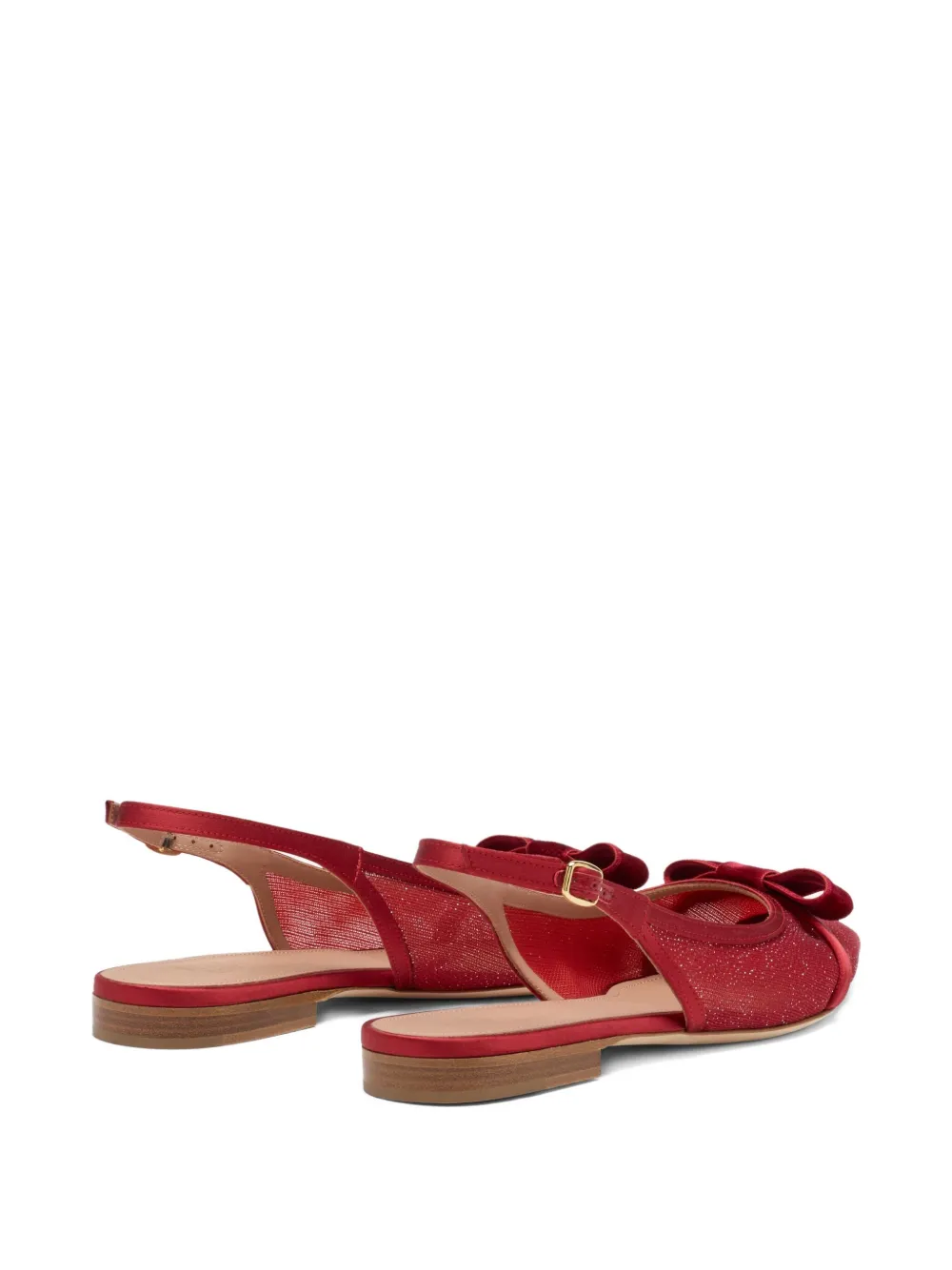 Malone Souliers Jama platte slingback pumps Rood