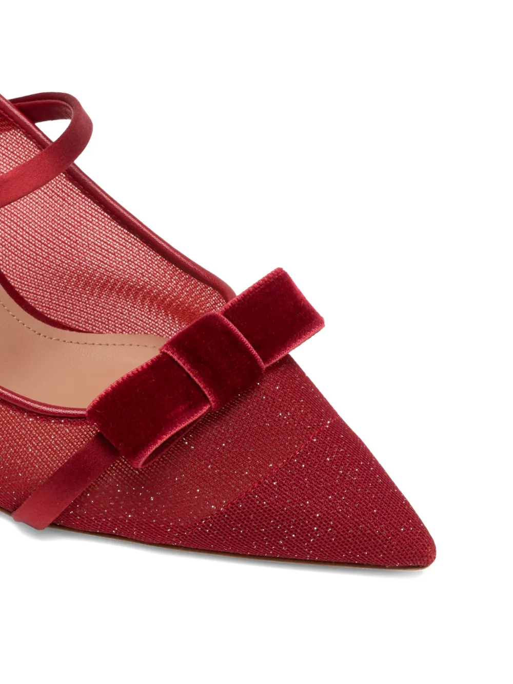 Malone Souliers 70 mm Aurora muiltjes met hak Rood