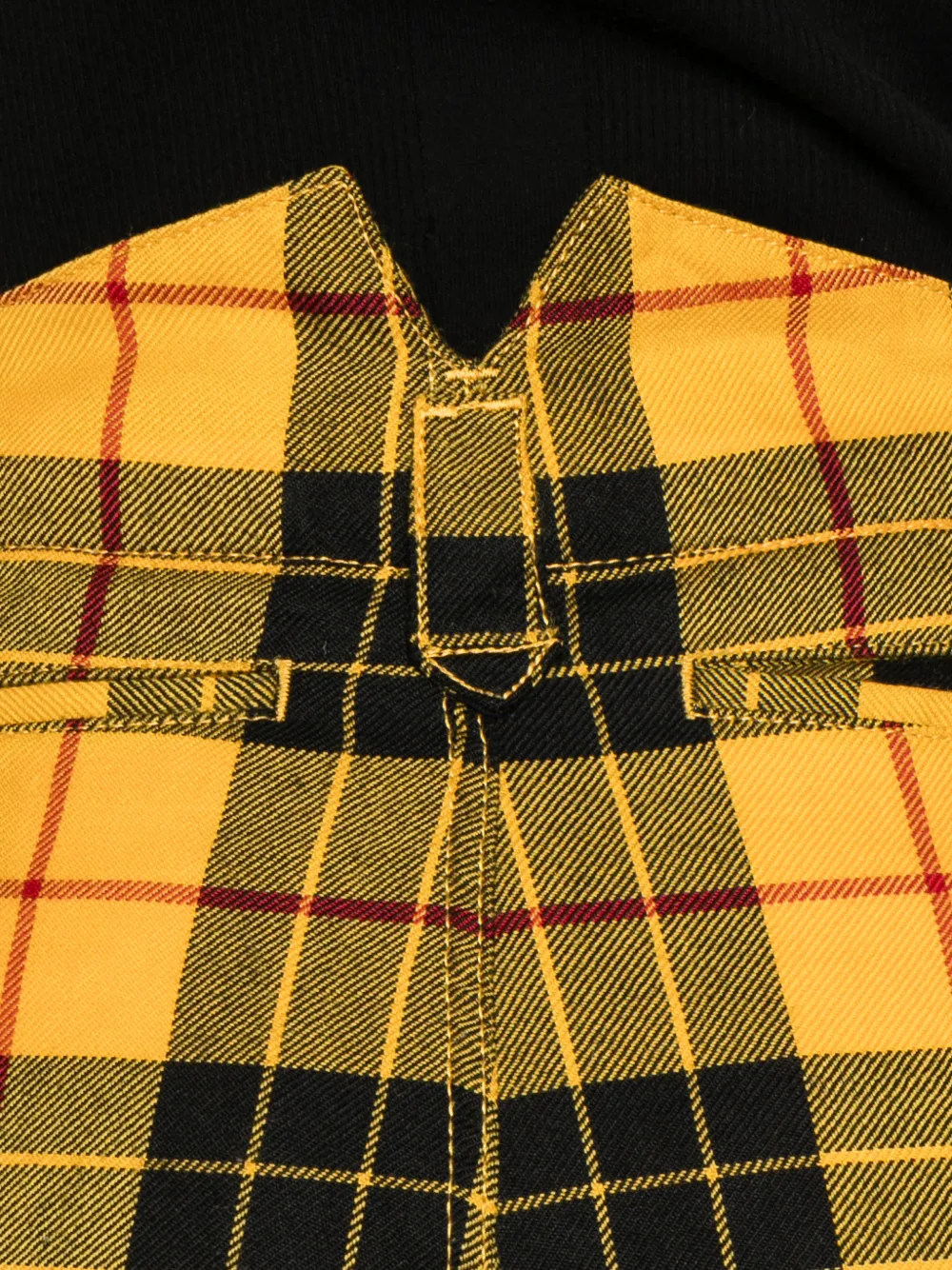 COMME DES GARÇONS Pre-owned 2010 Tartan Wool Trousers In Yellow
