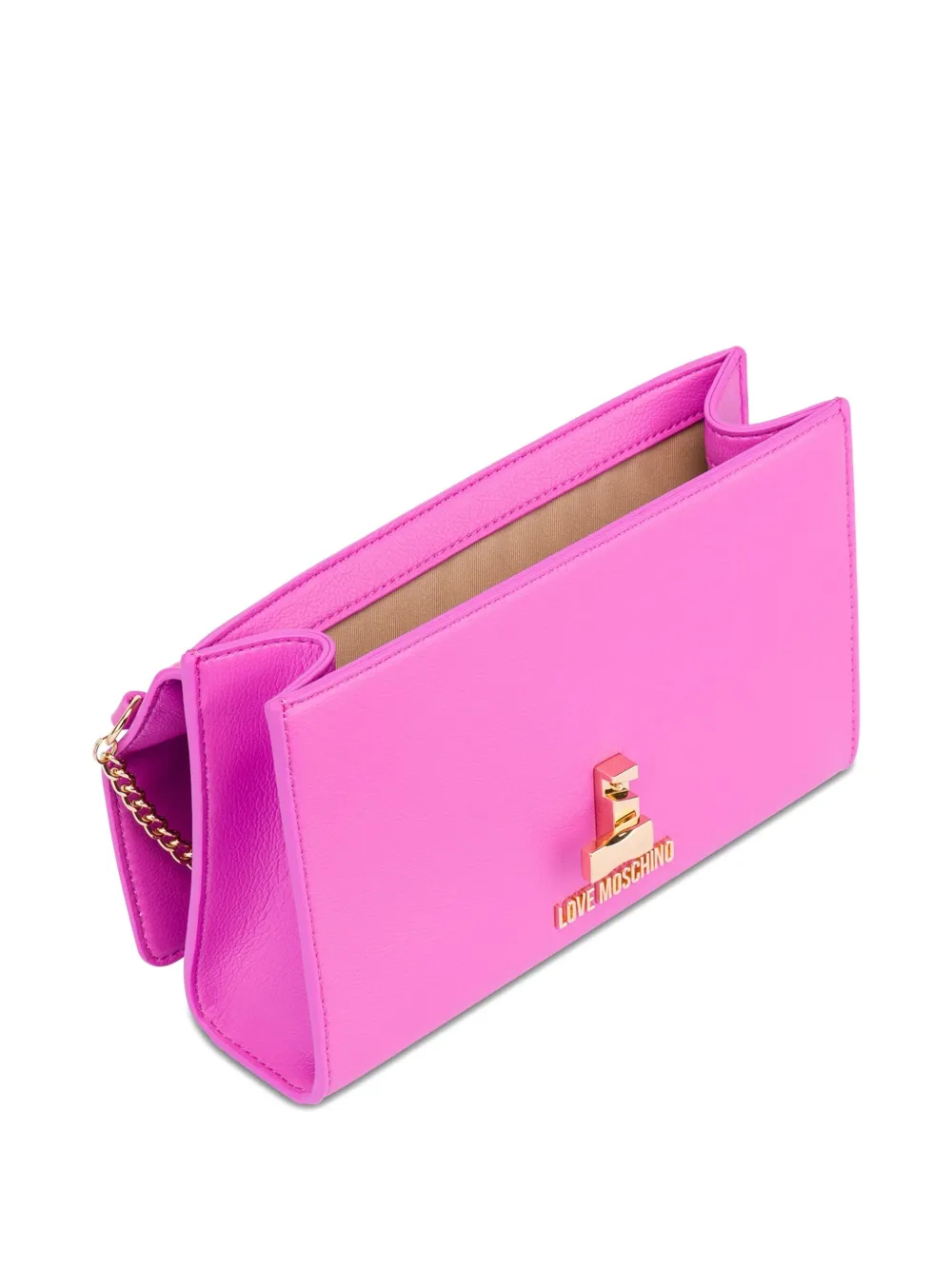 Love Moschino Schoudertas met hartketting Roze