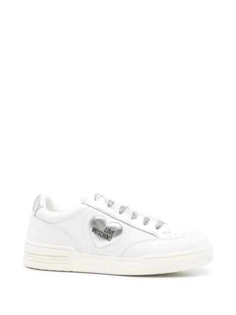 Love Moschino heart-appliqué sneakers